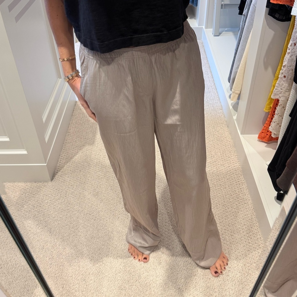 Zara satin pants, size M